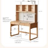 Beech Solid Wood Children's Study Table Eye Protection Lamp