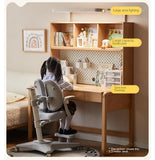 Beech Solid Wood Children's Study Table Eye Protection Lamp
