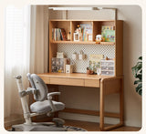 Beech Solid Wood Children's Study Table Eye Protection Lamp