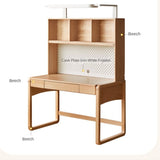 Beech Solid Wood Children's Study Table Eye Protection Lamp