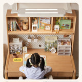 Beech Solid Wood Children's Study Table Eye Protection Lamp