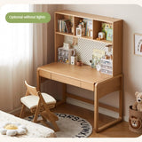Beech Solid Wood Children's Study Table Eye Protection Lamp