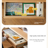 Beech Solid Wood Study Hand Crank Lift Children's Table
