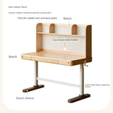 Beech Solid Wood Study Hand Crank Lift Children's Table