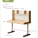 Beech Solid Wood Children's Modern Lift Study Table