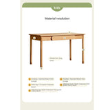 Beech Solid Wood Children's Study Table.