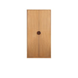 Oak Solid Wood Kids Wardrobe And Bookcase Combination