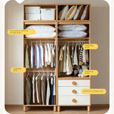 Oak Solid Wood Kids Wardrobe