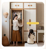 Oak Solid Wood Kids Wardrobe