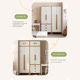 Oak Solid Wood Kids Wardrobe