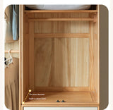 Oak Solid Wood Kids Wardrobe