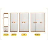 Oak Solid Wood Kids Wardrobe Combination