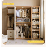 Oak Solid Wood Kids Wardrobe Combination