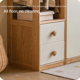 Oak Solid Wood Kids Wardrobe Combination