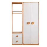 Oak Solid Wood Kids Wardrobe Combination