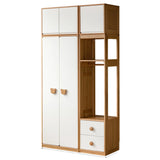 Oak Solid Wood Kids Wardrobe Combination