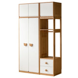 Oak Solid Wood Kids Wardrobe Combination