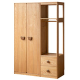 Oak Solid Wood Kids Wardrobe Combination