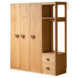 Oak Solid Wood Kids Wardrobe Combination