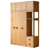 Oak Solid Wood Kids Wardrobe Combination