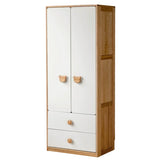 Oak Solid Wood Kids Wardrobe Combination
