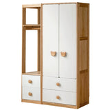 Oak Solid Wood Kids Wardrobe Combination