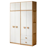 Oak Solid Wood Kids Wardrobe Combination