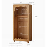 Beech Solid Wood Kids Wardrobe.