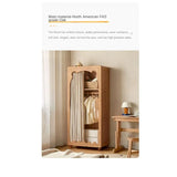 Beech Solid Wood Kids Wardrobe.