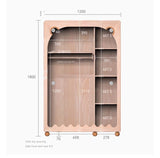 Beech Solid Wood Kids Wardrobe.