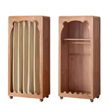 Beech Solid Wood Kids Wardrobe.