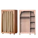 Beech Solid Wood Kids Wardrobe.