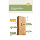 Oak Solid Wood Kids Wardrobe