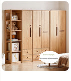 Oak Solid Wood Kids Wardrobe