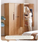 Oak Solid Wood Kids Wardrobe