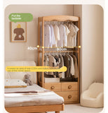 Beech Solid Wood Kids Wardrobe Hanger