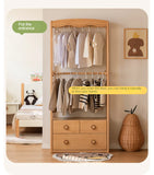 Beech Solid Wood Kids Wardrobe Hanger