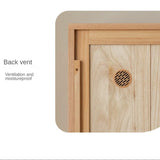 Oak Solid Wood Kids Sliding Door Wardrobe