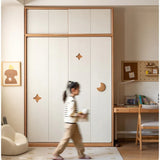 Oak Solid Wood Kids Sliding Door Wardrobe