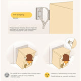 Beech, Rubber Solid Wood Kids Wardrobe