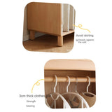 Beech, Rubber Solid Wood Kids Wardrobe