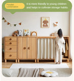 Beech, Rubber Solid Wood Kids Wardrobe