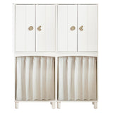 Beech, Rubber Solid Wood Kids Wardrobe