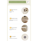 Solid Rubberwood, Beech Solid Wood Kids Wardrobe