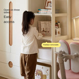 Solid Rubberwood, Beech Solid Wood Kids Wardrobe