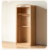 Oak Solid Wood, Solid Rubberwood Kids Simple Wardrobe