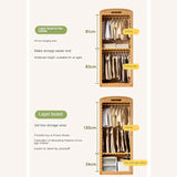 Oak Solid Wood, Solid Rubberwood Kids Simple Wardrobe