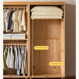 Oak Solid Wood Children's Wardrobe