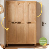 Oak Solid Wood Children's Wardrobe