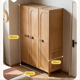 Oak Solid Wood Children's Wardrobe